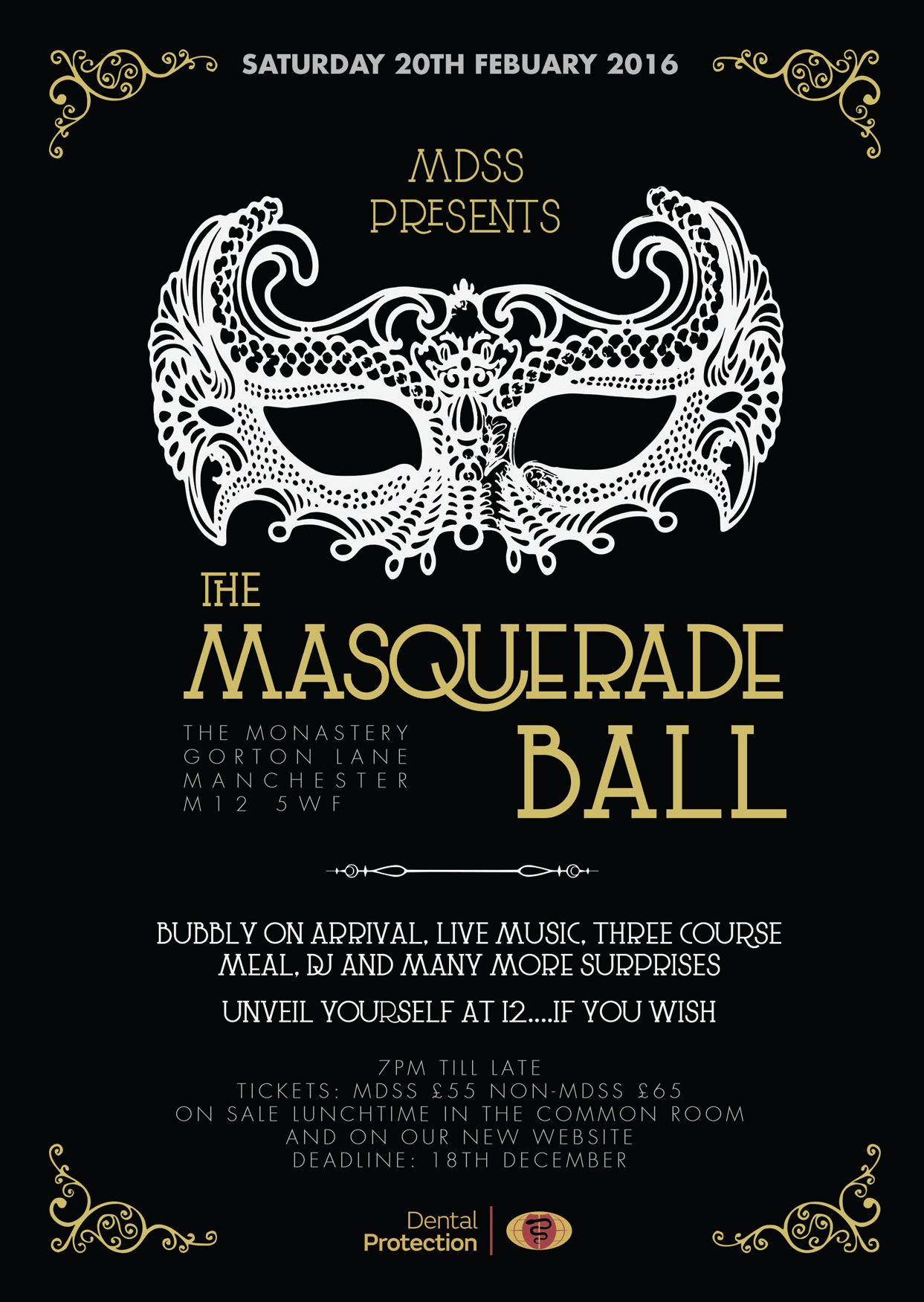 The Masquerade Ball 2016 - Manchester Dental Students Society